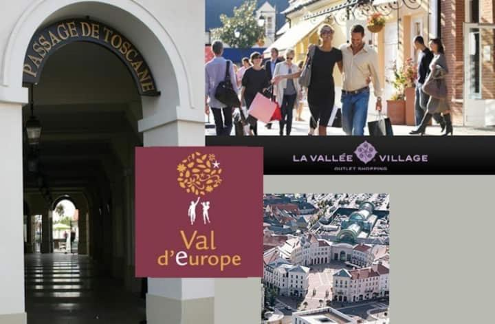 Appartement Spacieux Disneyland - La Vallee Village - 6 Personnes - 60M2 Saint-Germain-sur-Morin Bagian luar foto